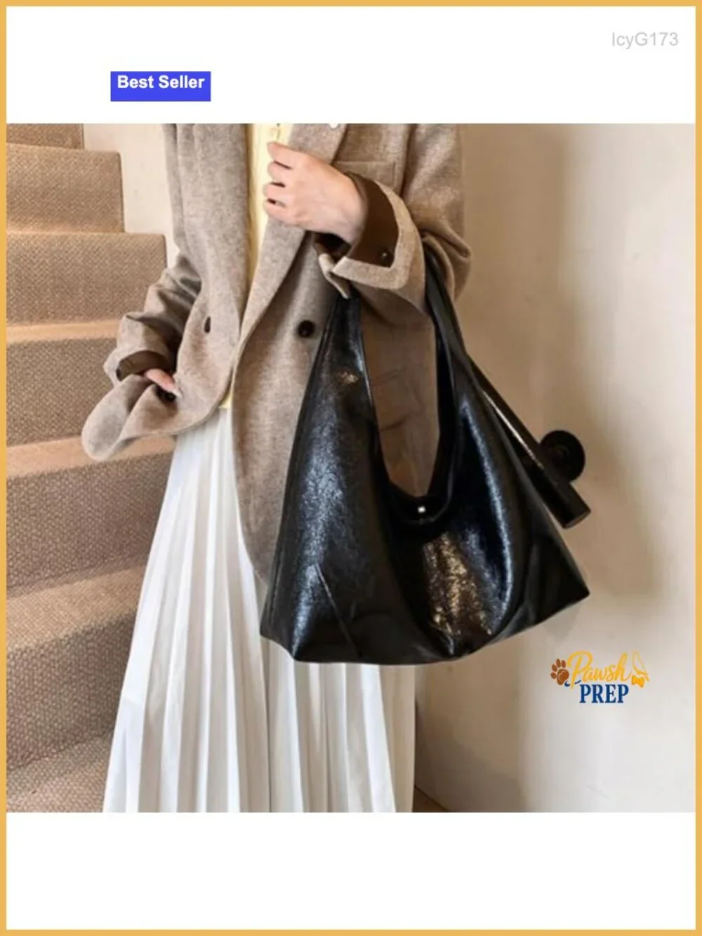 Large Slouchy Hobo Tote Bag for Women Faux Leather Handbag Shoulder Bag